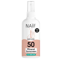 Naïf Baby & Kids Mineral Sun Spray ohne Parfum SPF50