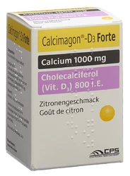 Calcimagon D3 Forte Kautablette Zitrone
