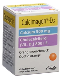 Calcimagon D3 Kautablette 500/800 Orange