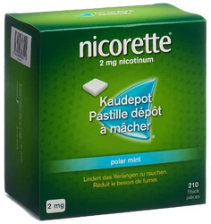 Nicorette Polar Mint pastilles dépôt à mâcher 2 mg