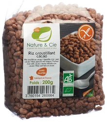 Nature & Cie riz croustillant chocolat sans gluten