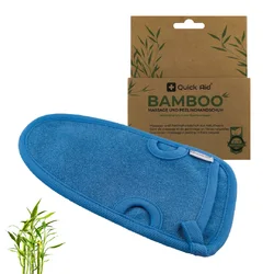Quick Aid Gant de massage exfoliant bleu