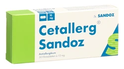 Cetallerg Sandoz Filmtablette 10 mg
