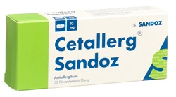 Cetallerg Sandoz Filmtablette 10 mg