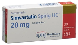 Simvastatin Spirig HC cpr pell 20 mg