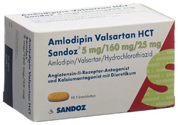 Amlodipin Valsartan HCT Sandoz 5mg/160mg/25mg