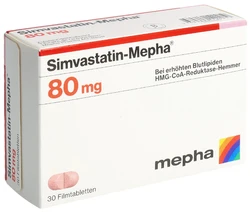 Simvastatin-Mepha Mepha Filmtablette 80 mg