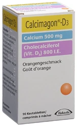 Calcimagon D3 Kautablette 500/800 Orange