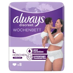 always discreet incontinence culottes post-partum L