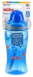 Nûby Trinkhalmbecher Flip-It 360ml Flamingo und Hai