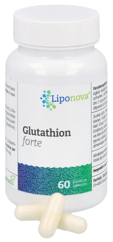 theranaturals l-glutathione plus sanasis Liponova Glutathion forte Kapsel 60 Stück Antioxidant serves as an