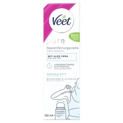 Veet Pure Enthaarungscreme Bikini & Achseln sensible Haut