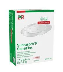 Suprasorb P SensiFlex P multisite border 7.5x9.5cm