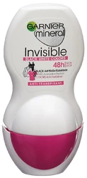 GARNIER Mineral Deo Women Invisible Roll-on Black White Colors