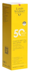 Louis Widmer Clear & Dry Sun spray SPF50 sans parfum