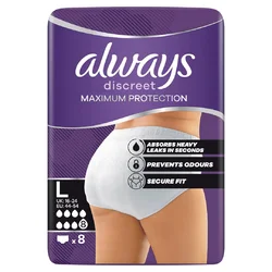 always discreet Inkontinenz Pants L Max Protection
