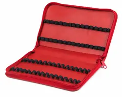 Omida Taschenapotheke Etui neutral leer 64 Laschen rot 2g