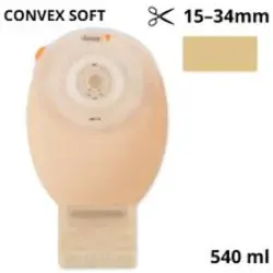 Dansac NovaLife Tre 1 Ileostomie SoftConvex 15-34mm maxi hautfarbig Sichtfenster